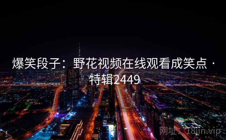 爆笑段子：野花视频在线观看成笑点 · 特辑2449