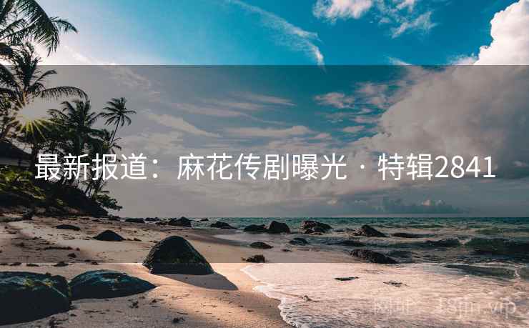 最新报道：麻花传剧曝光 · 特辑2841